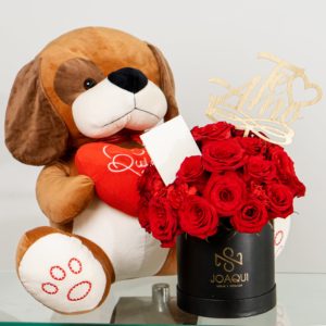Sombrera Rosas y Claveles Rojos