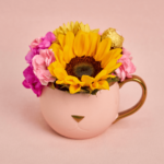 Girasol en taza